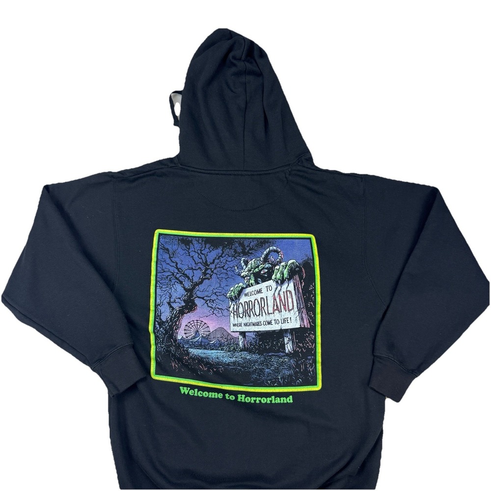 Goosebumps Hoodie Welcome to Horrorland Halloween Monster‎ Retro 90s Graphic M